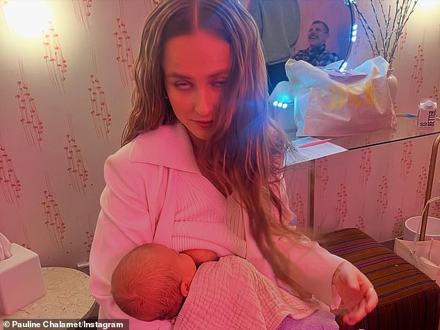 Highlights include a stunning nude pregnancy mirror selfie and a heartfelt breastfeeding snapshot, marking her first social media acknowledgments about her journey to motherhood.