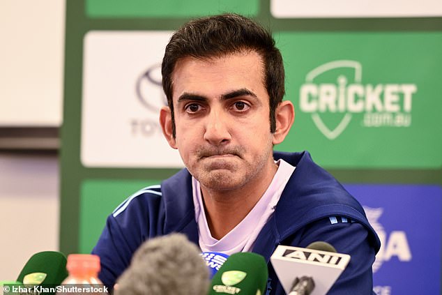 Coach Gautam Gambhir (pictured) refused to guarantee his place in the team.