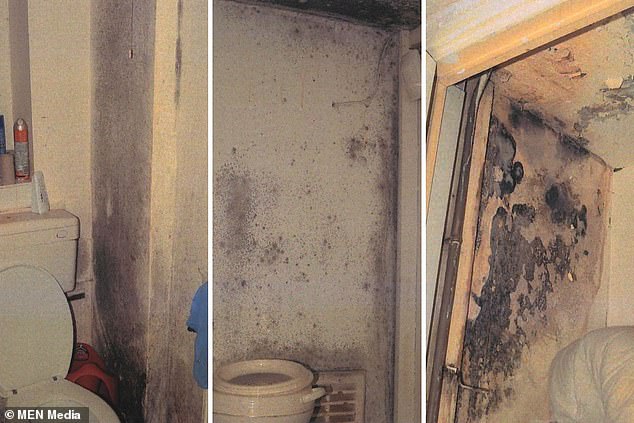 Shocking images reveal the extent of black mold spores in the flat where tragic Awaab Ishak lived. The toilet was leaking due to faulty pipes and flushed continuously.