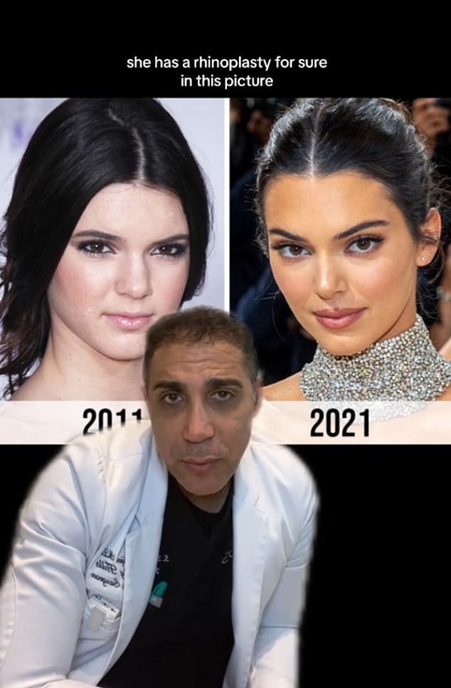 Dr. Saul Lahijani, a plastic surgeon at Beverly Hills Plastic Surgery Institute, told his 15,000 TikTok followers: 