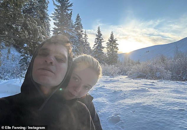 This was followed by two adorable selfies of the couple looking happier than ever for a photo in the snow.