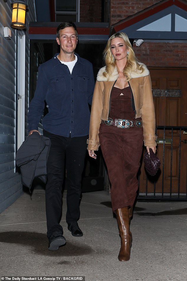 Ivanka Trump and husband Jared Kushner attended a dinner hosted by Amazon founder Jeff Bezos — whose upcoming wedding to Lauren Sanchez was the holiday buzz of the mountain town — at Japanese/Peruvian fusion restaurant Matsuhisa on the Saturday after Christmas