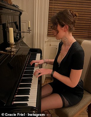 Gracie can also play the piano.