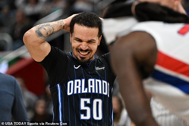 Orlando's Cole Anthony was left shocked after his challenge caused the Detroit star's injury