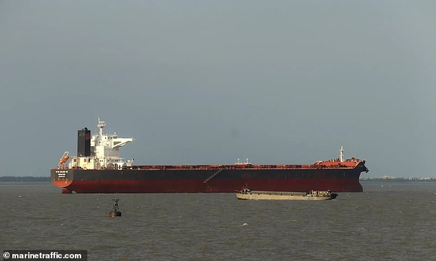 The RTM bulk carrier Zheng He is currently heading towards the Pilbara after leaving China