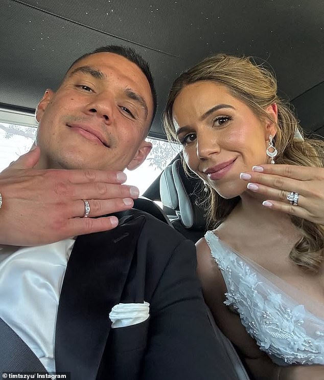 Tszyu and Alexandra dazzled during their wedding, as they have been together since 2016.