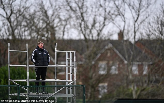 Eddie Howe has started to view training from an elevated platform, and it seems to be working if the results on the field are any indication.