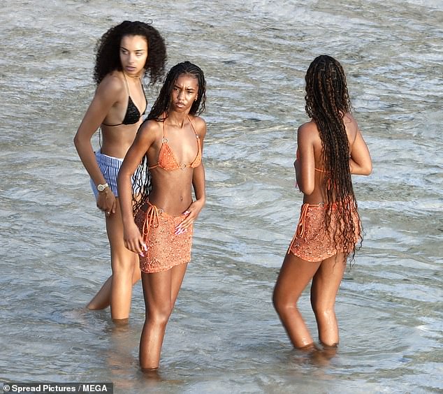 The Combs twins showed off their statuesque figures