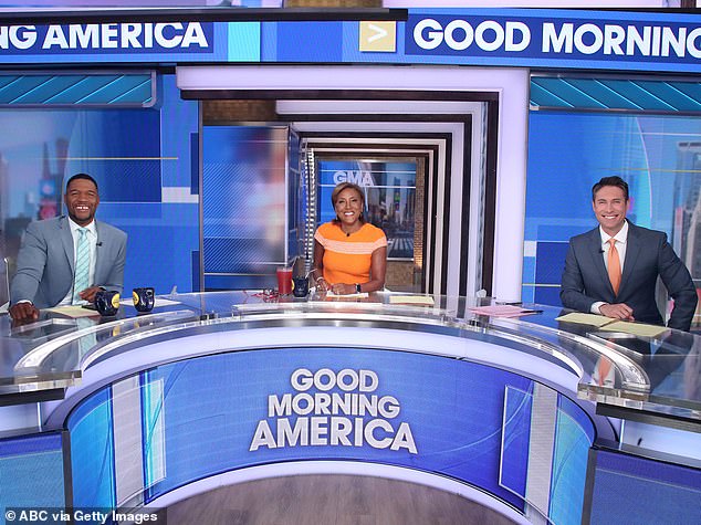 Whit introduced himself as host of Good Morning America alongside Michael Strahan and Robin Roberts