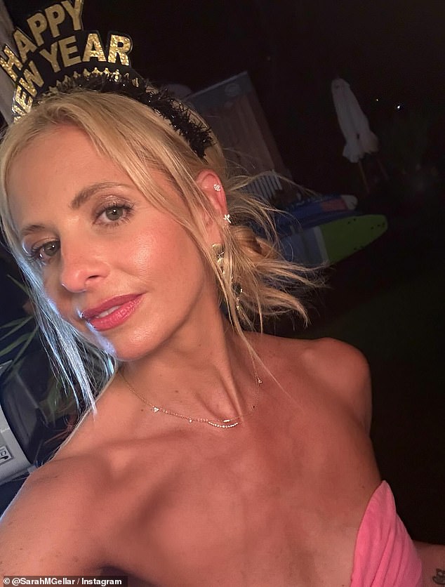 Fans of the 47-year-old Buffy the Vampire Slayer star couldn't get over how young she looked, as she wore a long strapless bubblegum pink dress and minimal jewelry.