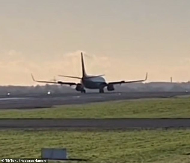 The Jet 2 spacecraft braked hard after accelerating fully and appeared to come to a safe stop.