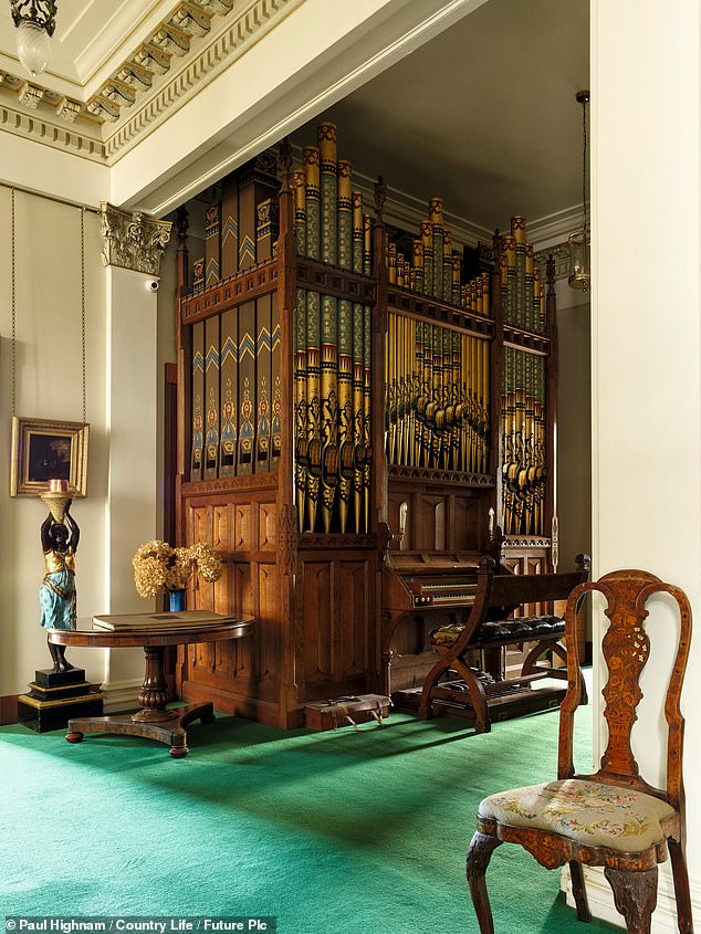 There's even a large organ, perfect for recording the couple's exchange of vows.