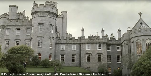 The film's exterior scenes showed the enormous property.