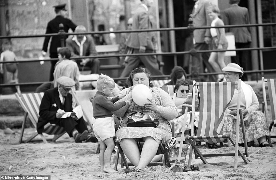 Tourists on sun loungers on the beach in 1958. Although many British seaside resorts fell out of favor with the launch of cheap overseas flights, Scarborough remains the third most visited location in the UK, according to Visit Scarborough.