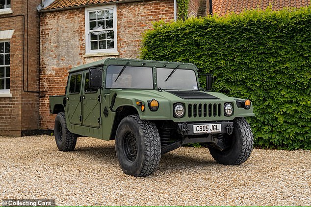 A car that's good enough for Arnold Schwarzenegger, the H1 Hummer is a rare find in the UK