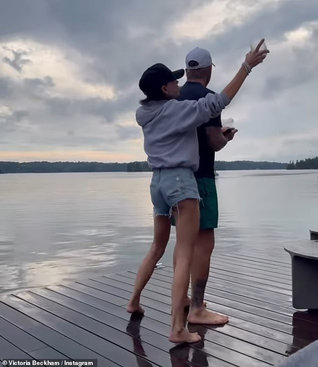 Victoria also took to social media to share a post, uploading a video dancing with David on Dolly Parton's Islands and Kenny Rogers on the Stream.