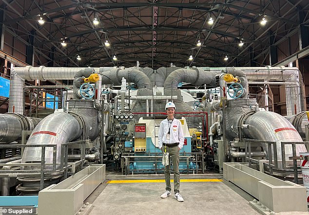 Will asked Dr. Karl if any energy created by the Diablo Canyon Power Plant had been used in California during the 98-day period, but found himself blocked almost instantly (pictured, Will at the Diablo Canyon Power Plant) .