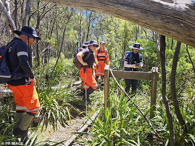 More than 250 rescuers are currently trying to locate him.