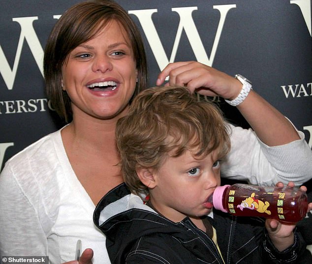 The television presenter, 45, shared his two children with his ex-partner Jade Goody, who tragically died in 2009 from cervical cancer; Pictured in 2006 with Bobby.