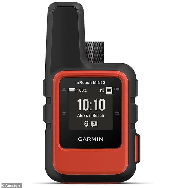 Heather was heading to the northern city of Rishikesh when security at Indira Gandhi International Airport handed her over to police for carrying a Garmin inReach device (pictured).