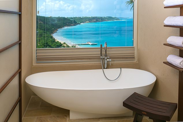 A bathtub with the most spectacular view.