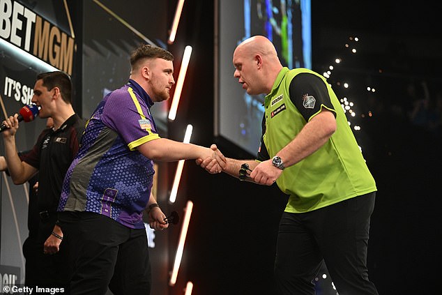 Van Gerwen aims to prevent Littler from breaking his record of becoming the youngest player to win the World Championship.