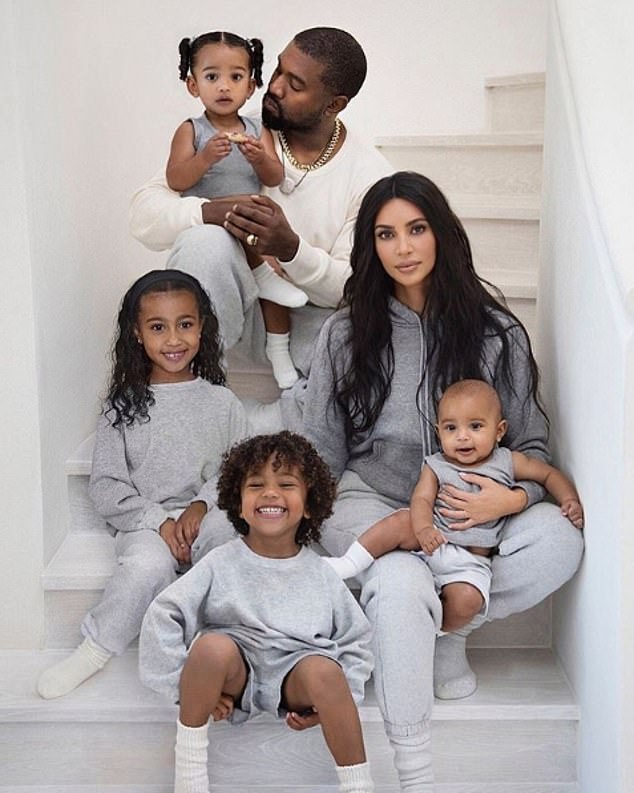 Kim and Kanye have four children: daughters North, 11, and Chicago, six, and sons Saint, nine, and Psalm, five.