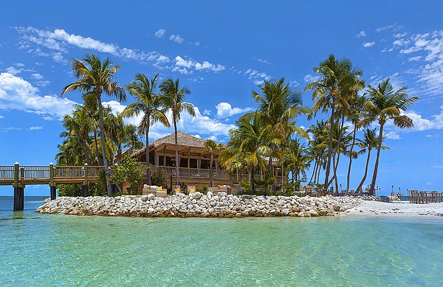 Yoga paddling is offered as a wellness therapy at a spa on Little Palm Island, which is arguably the most stunning resort in the Florida Keys.