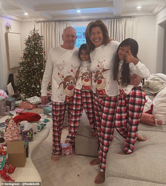 Hoda and Joel reunited to celebrate Christmas with their daughters