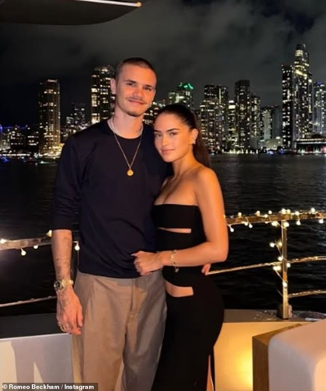 While Cruz, 19, kissed his girlfriend Jackie Apostel, 29, in sunny Brazil, Romeo, 22, and Kim Turnbull, 24, (pictured) cruised through the Port of Miami on their boat.