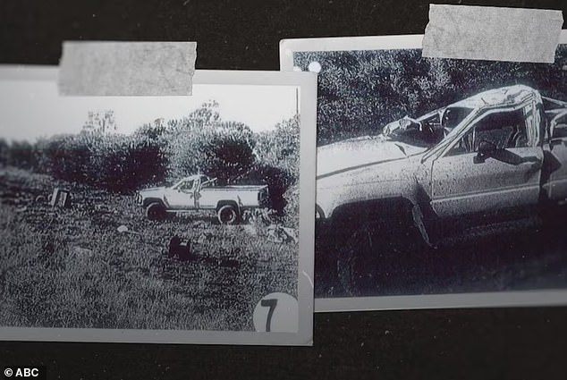 Alexander Grant's ute, in which he roamed the streets of Bourke looking for young indigenous people to drink and proposition, after the accident that killed Mona Lisa and Cindy Smith.