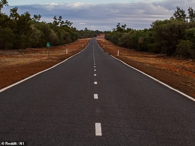 The stretch of road near Enngonia where the fatal accident occurred in December 1987.