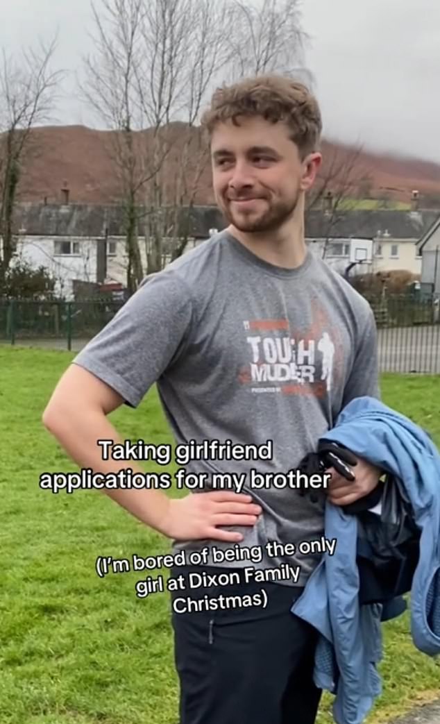 Others have even used the app to connect with their friends or family, hoping to find them a partner. A TikTok creator, Kell Mell, racked up 7.6 million views on a video in which she announced a new girlfriend for her YouTuber brother, Christopher Michael Dixon, commonly known as ChrisMD (pictured).