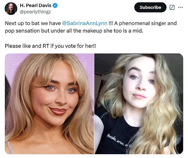 Just weeks earlier, fans rushed to Sabrina's defense after a critic dubbed her 'catfish of the year.'