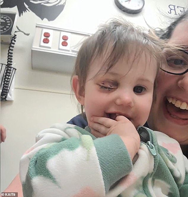 Lily, pictured with her mother Casie, has a long road ahead of her, including five more chemotherapy treatments in four months.