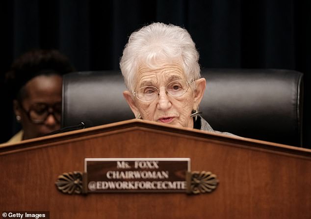 Foxx, a former teacher, served 20 years in Congress