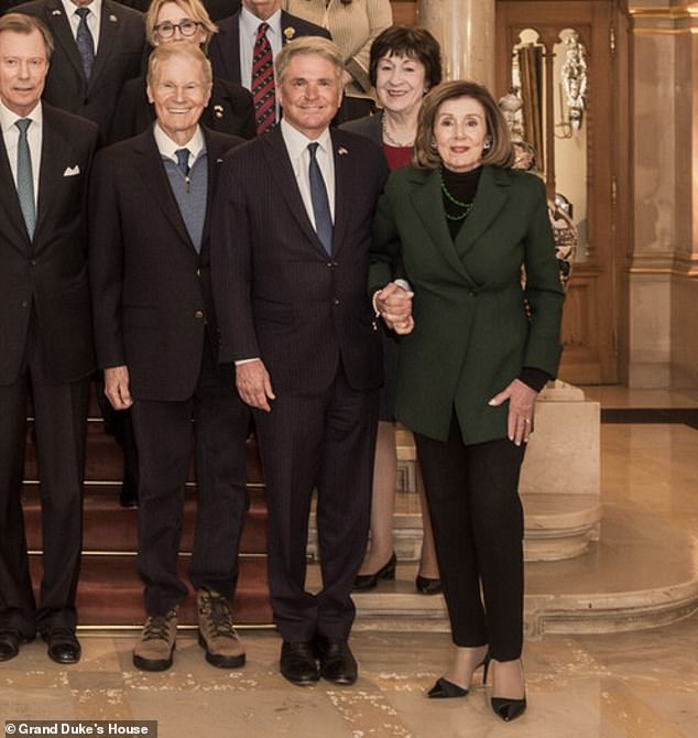 The group of lawmakers met with the Grand Duke on Friday before Pelosi was rushed to hospital