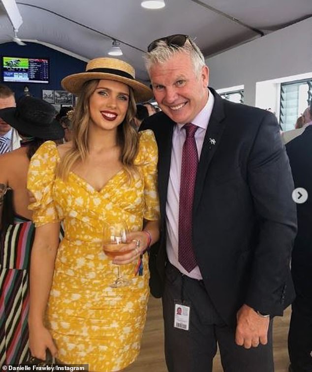 Danielle is the daughter of late AFL star and media personality Danny Frawley, who died in 2019 at the age of 56.