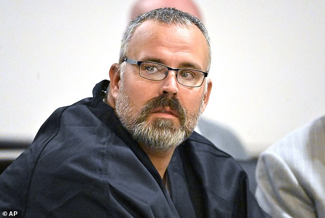 reriff Shawn "Mickey" Stines looks at prosecutors during a hearing at the Morgan County Courthouse in West Liberty, Kentucky, Tuesday, October 1.