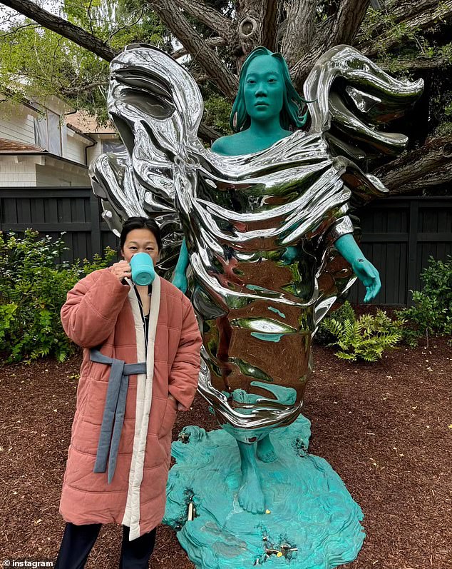 In August, Zuckerberg unveiled a bizarre statue of Priscilla on social media.