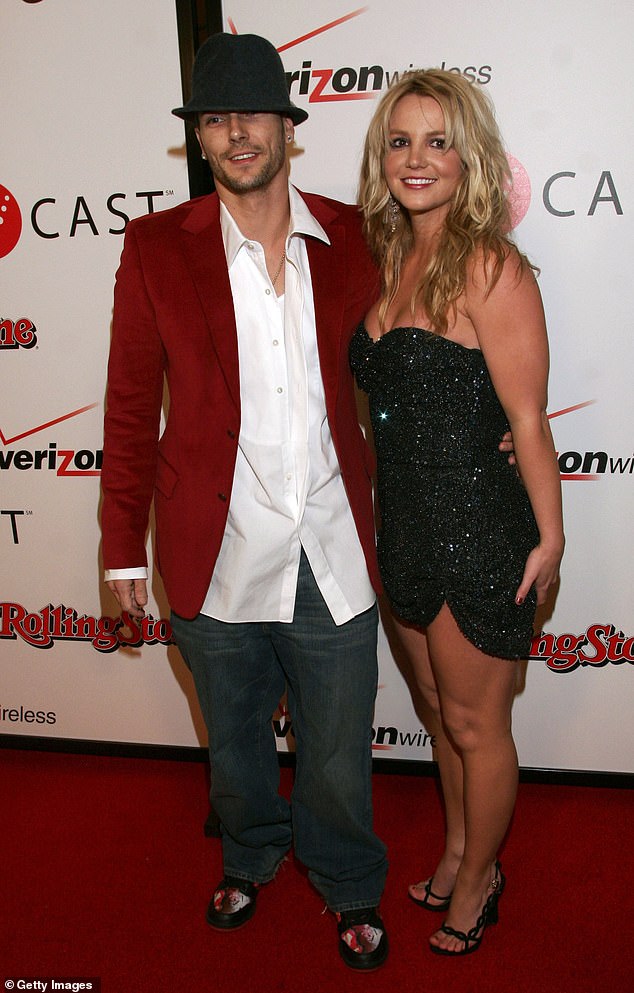 Kevin's two-year marriage to Britney ended in July 2007, and just six months later she was placed on 5150 involuntary psychiatric hold (pictured in 2006).