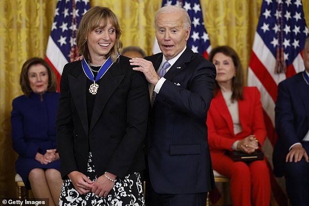 Olympic swimming star Katie Ledecky awarded the Presidential Medal of Freedom in 2024