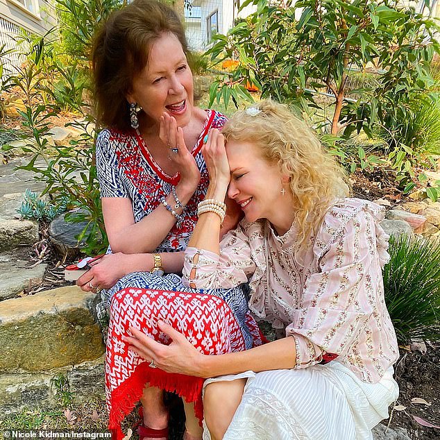 Her mother Janelle tragically died just hours before she was to be awarded Best Actress for her role in Babygirl on the final day of the Venice Film Festival in September in a major achievement (pictured with her mother).