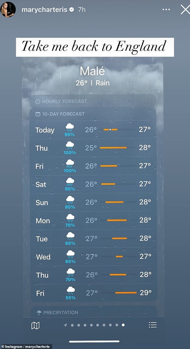 The weather in the Maldives is known for changing rapidly depending on the geography of the country.