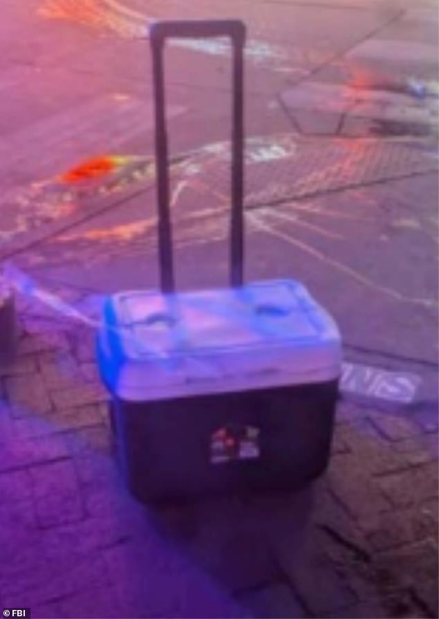 One of the explosives was found in a cooler on Bourbon Street. The explosive compound has never before been used in a terrorist attack in the US or Europe