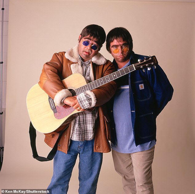 The couple's success was such that they were given their own eponymous show which lasted ten years and ended in 1998, pictured dressed as Noel and Liam Gallagher.