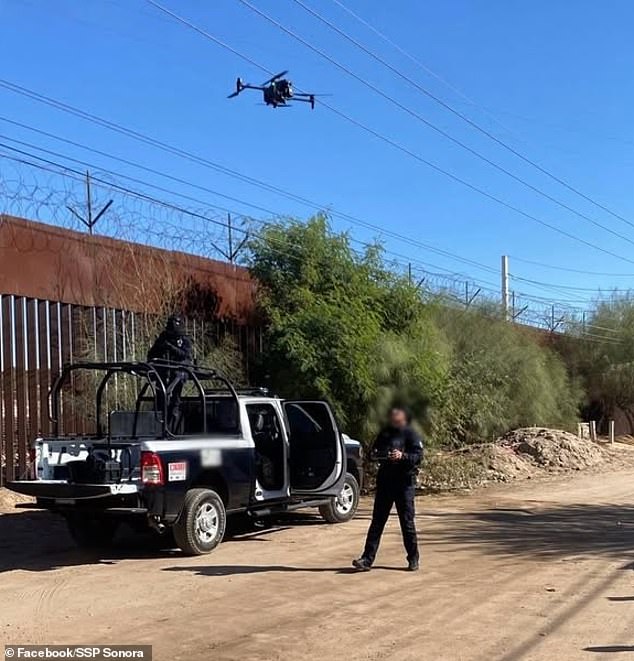 The tunnel - which is incomplete - was discovered in San Luis Río Colorado near the border wall