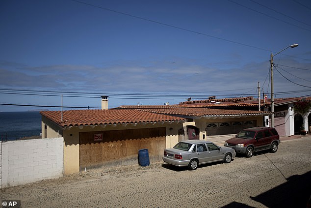 The humble beachside bungalow in Mexico that Thomas has vacated and called home for ten years