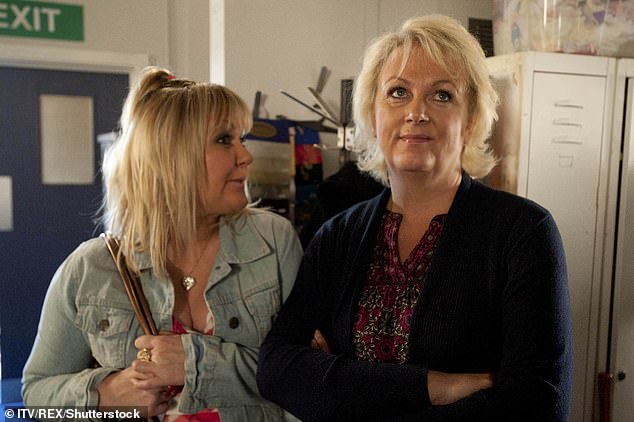 The actress, 61, who plays the iconic Eileen Grimshaw is leaving the ITV soap to pursue new acting projects and stories of her departure are already being filmed (pictured in 2012).