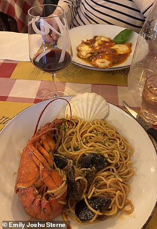 This photo shows one of the best pastas I ate during my trip to Italy. Despite its decline, my blood sugar never increased